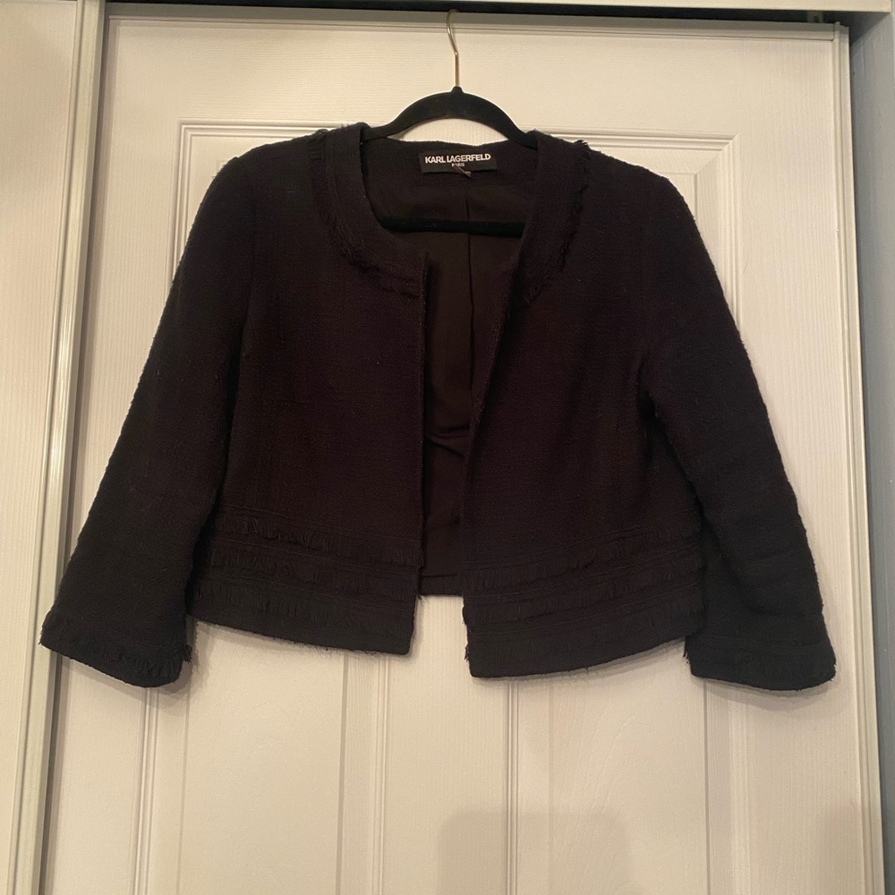 Karl Lagerfeld Elegant Black Jacket